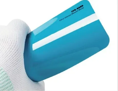 Muestra de película Gloss Miami Blue, código TPU-6006