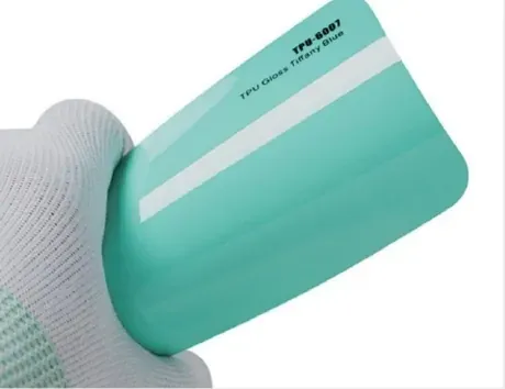Muestra de película Gloss Tiffany Blue, código TPU-6007